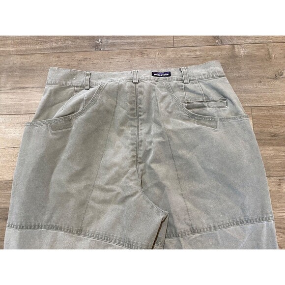 Vintage Patagonia Men's 35X32 Double Knee Gray Straight Leg Canvas Cotton Pants - Picture 8 of 9